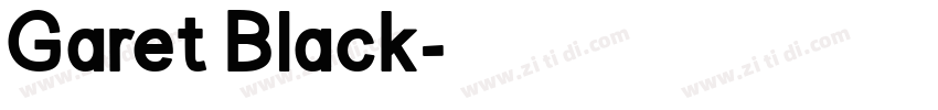 Garet Black字体转换
